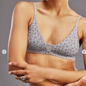 Limitless Wirefree Scoop Bra in Slate Leo (M) Pepper Bra NWT